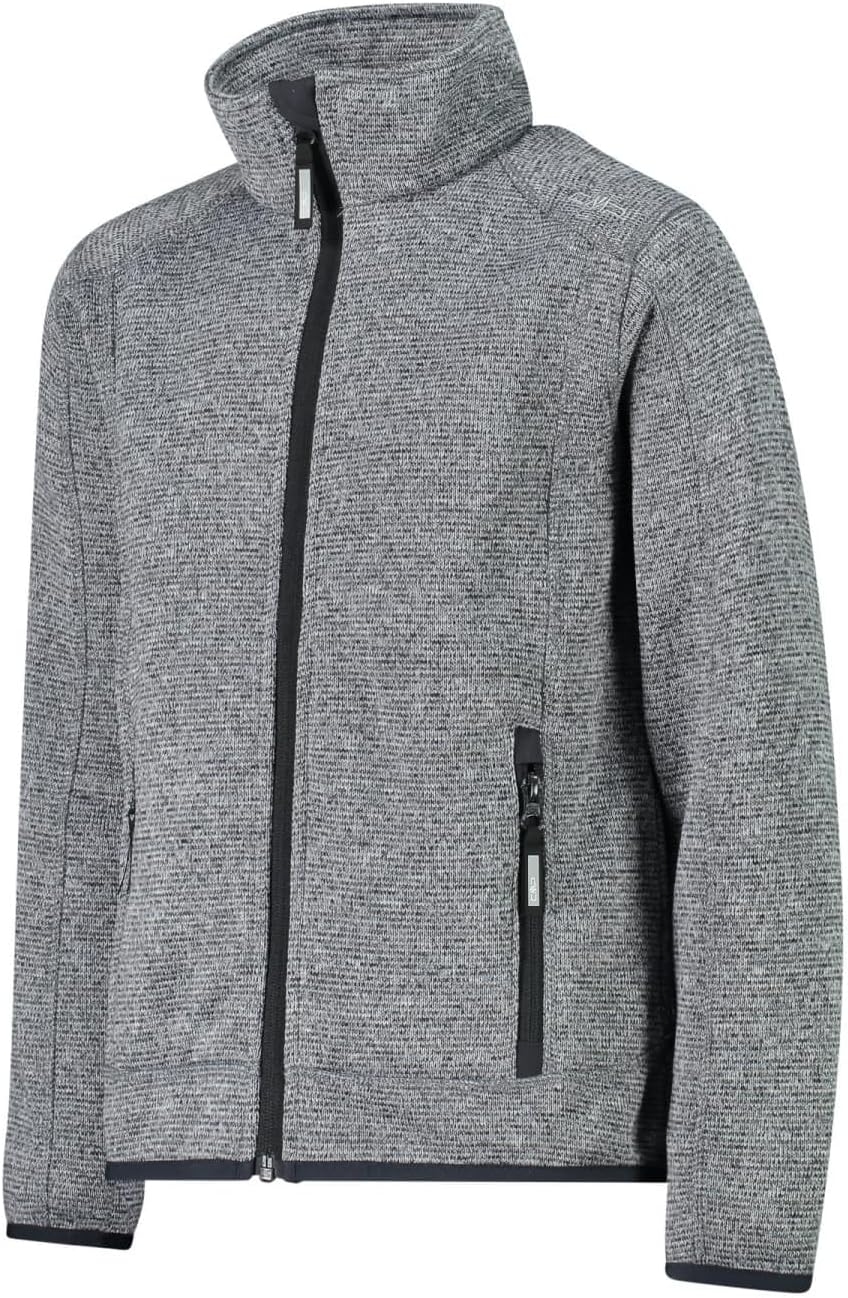 CMP Unisex Kinder Kinderjacke fleecejacke 98 Eis-Titan-Schwarz, 98 Eis-Titan-Schwarz