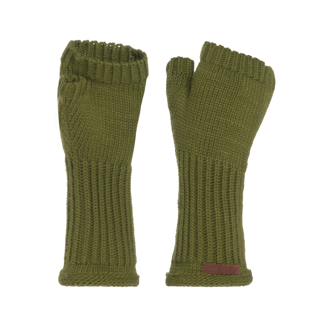 KNIT FACTORY - Cleo Handstulpen - Fingerlose Handschuhe - Gestrickte Handschuhe für Winter - Damen H