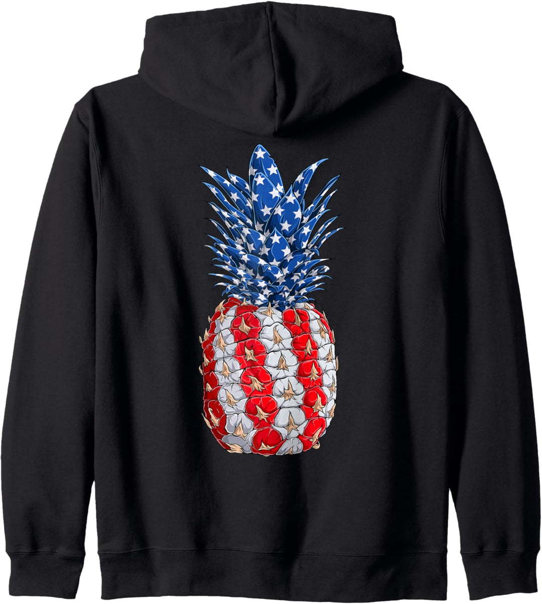 Ananas USA Souvenir Amerika Amerikanische Fahne Kapuzenjacke