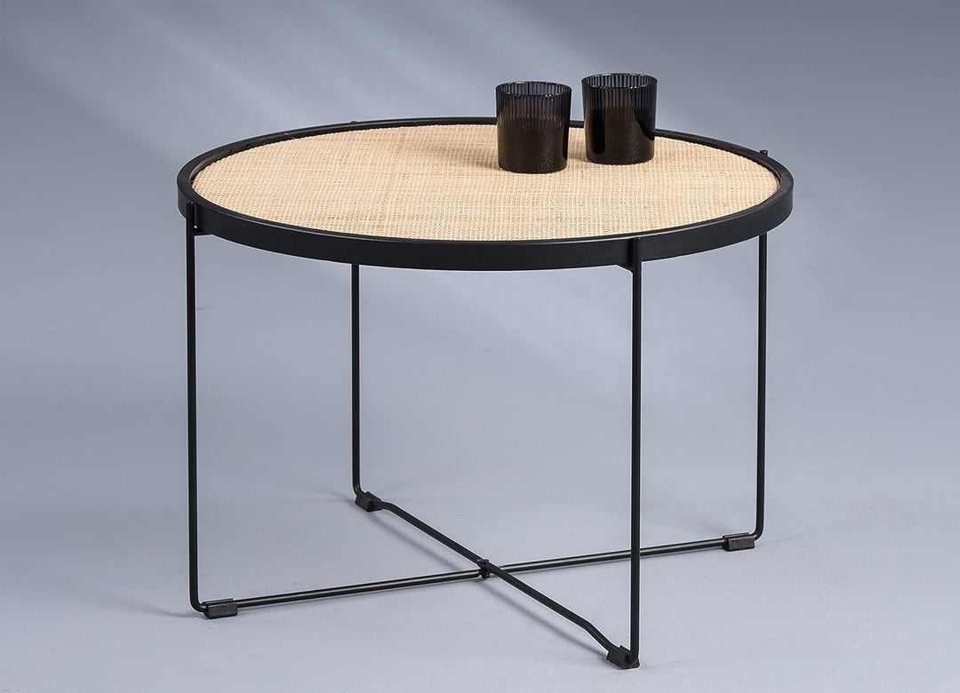 M2 Kollektion Beistelltisch, Metall, Braun, Schwarz, Liam, Liam