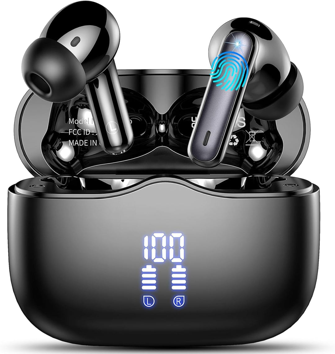 Bluetooth Kopfhörer, Kopfhörer Kabellos Bluetooth 5.4 In Ear Kopfhörer mit 4 ENC Noise Cancelling Mi