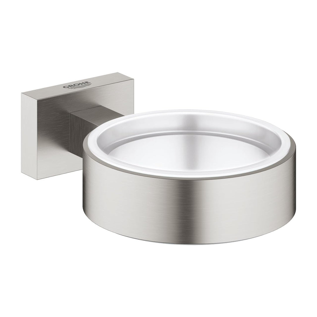 GROHE 40508DC1 Essentials Cube Halter, supersteel, Supersteel