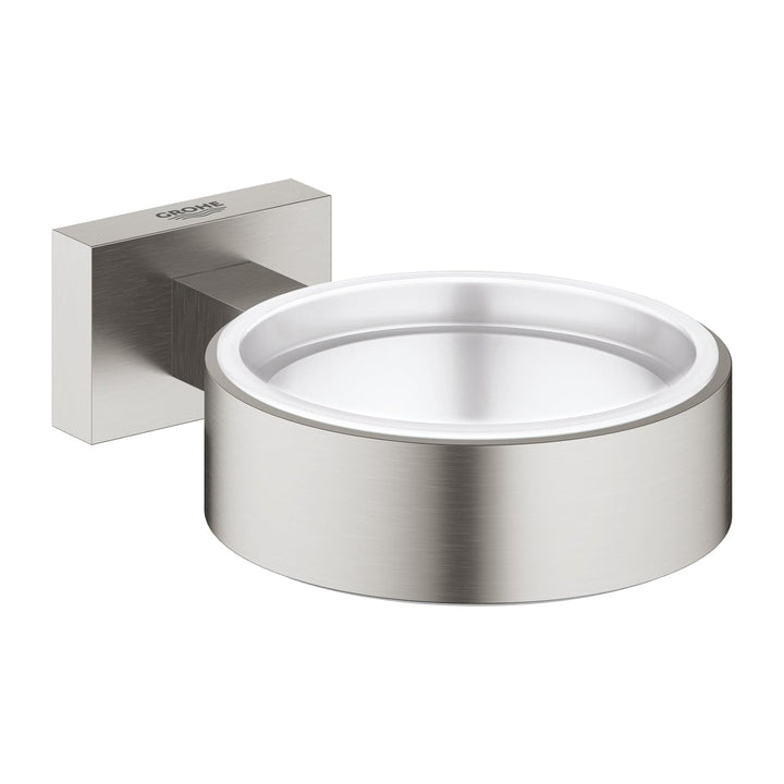 GROHE 40508DC1 Essentials Cube Halter, supersteel, Supersteel