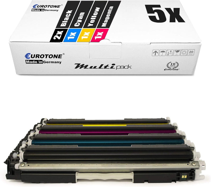 5X Müller Printware kompatibler Toner für HP Laserjet CP 1025 Color NW ersetzt CE310A-13A 126A Set a