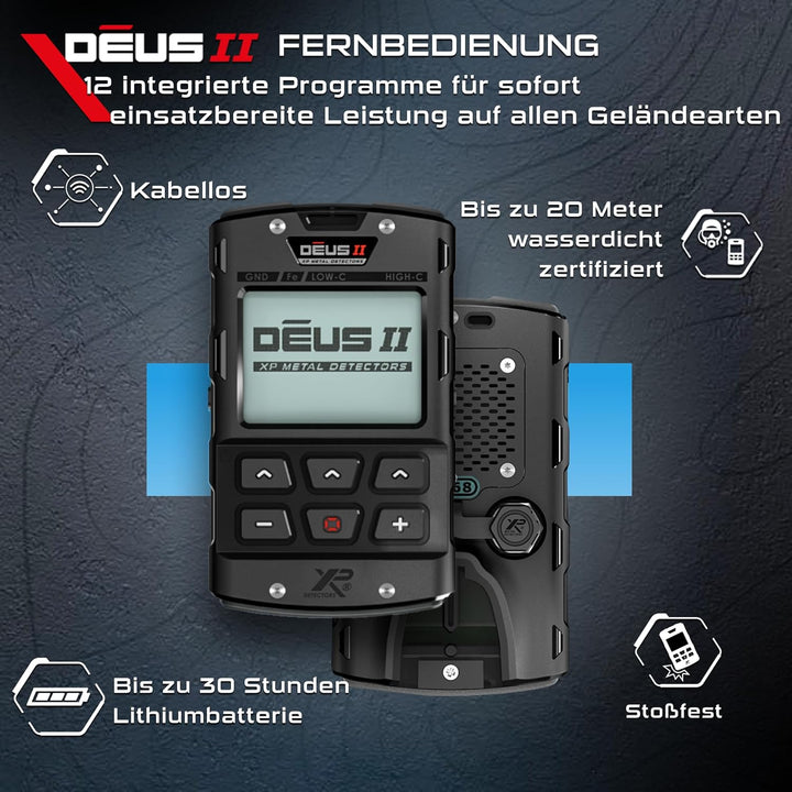 XP Metal Detectors Deus II - Wasserdicht und Mehrfrequenz, ideal für Schatz- und Reliquiensuche - mi