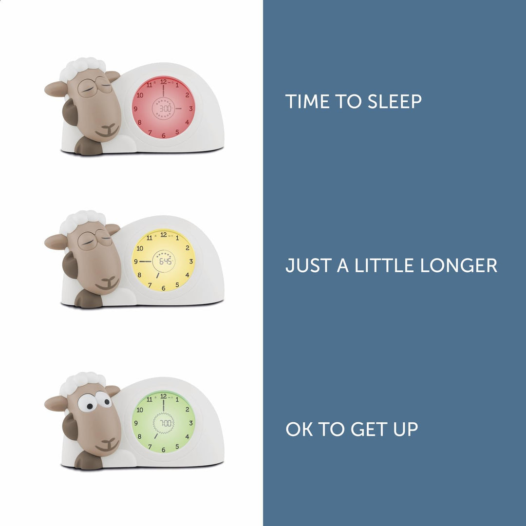 Zazu Sam The Lamb Uhr – Schlafcoach Uhr und Nachtlicht für Kinder | Bringt Ihrem Kind mit visuellen