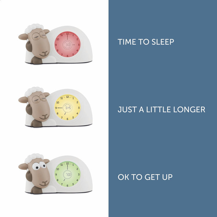 Zazu Sam The Lamb Uhr – Schlafcoach Uhr und Nachtlicht für Kinder | Bringt Ihrem Kind mit visuellen