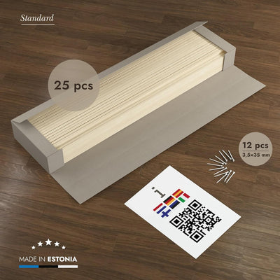 Hansales Rollrost 140x200cm - 300 kg 25 Leisten - Hochwertiger Extra starker Lattenrost aus FSC® Bir