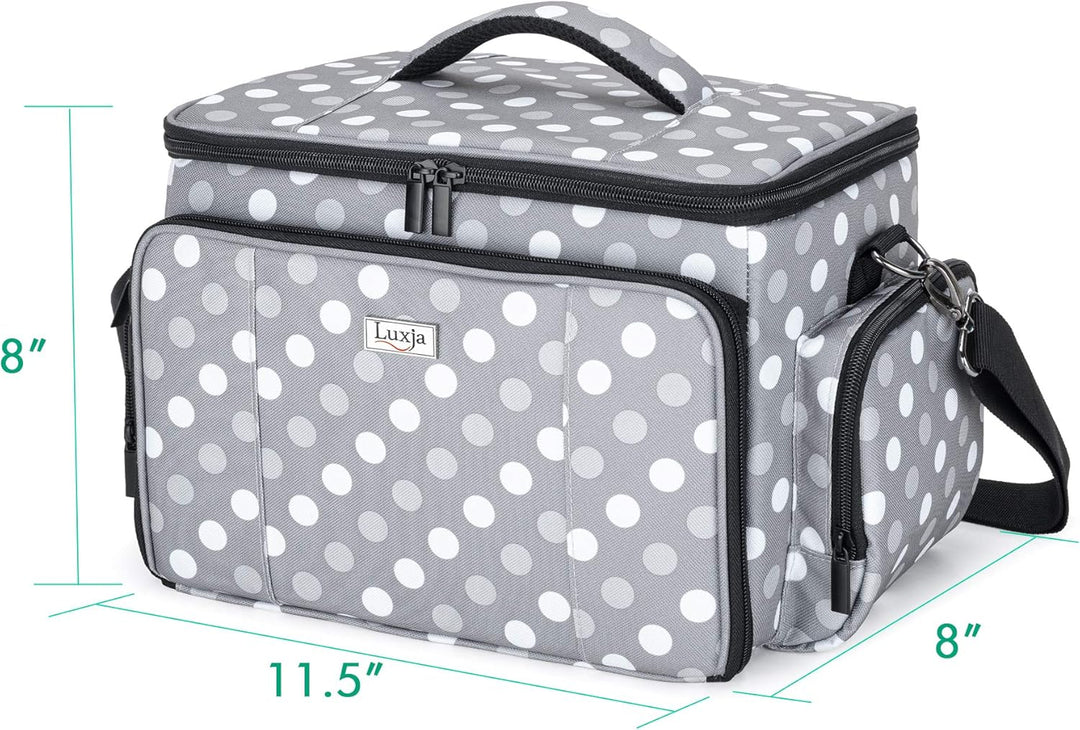 Luxja Nähset Aufbewahrung, Nähzubehör Tasche Organizer für Anfänger, Reisende, Tragetasche für Nähma