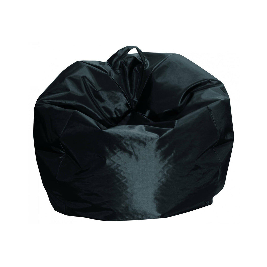 Dmora - Eleganter Sitzsack, schwarze Farbe, Masse 65 x 50 x 65 cm Nero, Nero