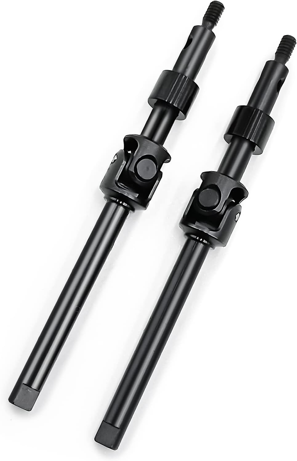 Runup Vordere Stahl Lenkung CVD Drive Shafts Set für 1/24 Axial SCX24 C10 JLU Bronco Gladiator Riege