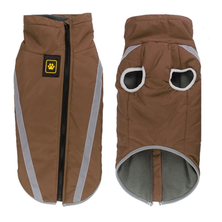 FEimaX Hundemantel Hundejacke wasserdichte Reflektierende Wintermantel mit Fleece Gefüttert Hund Wel