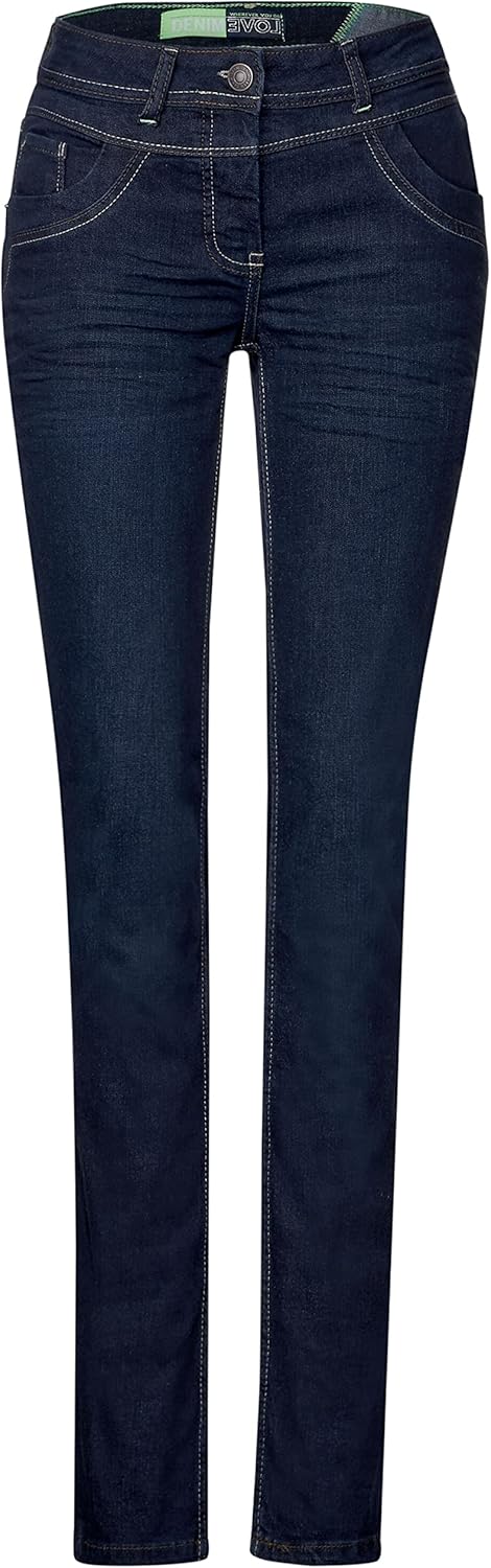 Cecil Damen Loose Fit Jeans 26 Rinsed Wash (Blau), 26 Rinsed Wash (Blau)