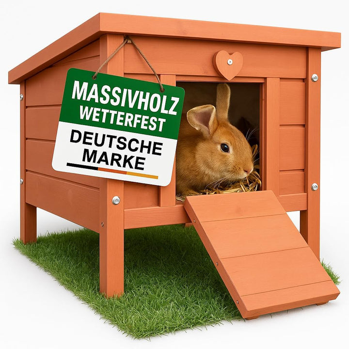 zooprinz grosses Kleintierhaus mit klappbarem Dach – perfekt für draussen und drinnen – Besonders ei
