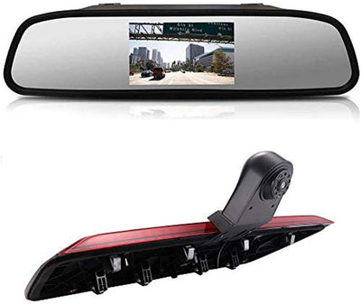 Kalakus HD Dritte Dach Bremsleuchte Rückfahrkamera Dachkamera Einparkhilfe+ 4,3 Zoll LCD Rückspiegel
