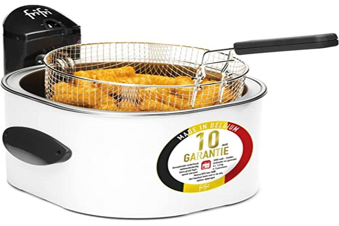 Frifri FI.1528 Fritteuse, Edelstahl/Metall, 4 L, 3200 W, Weiss
