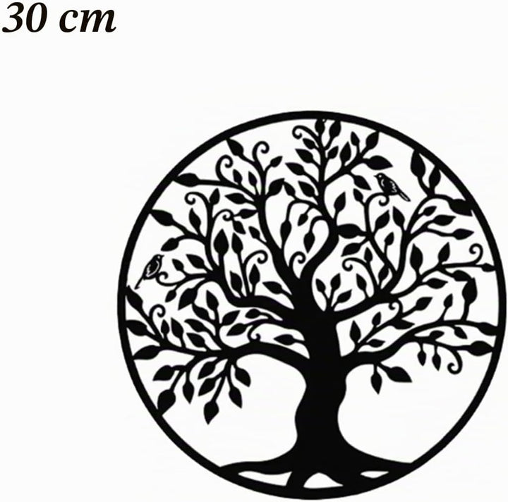 LIKEUDO 30cm Wall Hängende Lebens Baum Metall Wanddekoration Wohnzimmer Wandkunst Dekoration Wandbil