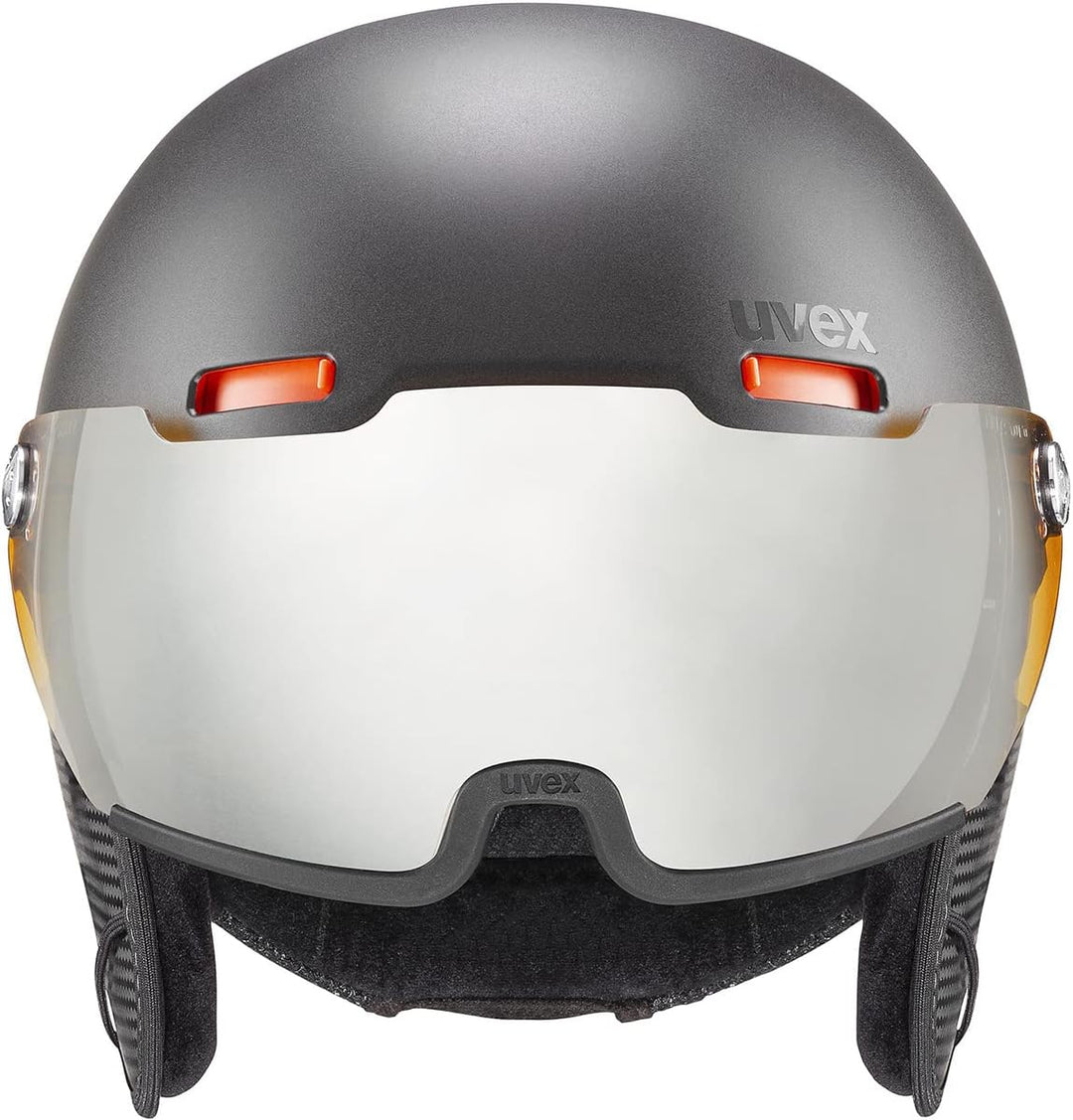 uvex hlmt 500 visor - Skihelm für Damen und Herren - mit Visier - individuelle Grössenanpassung - da