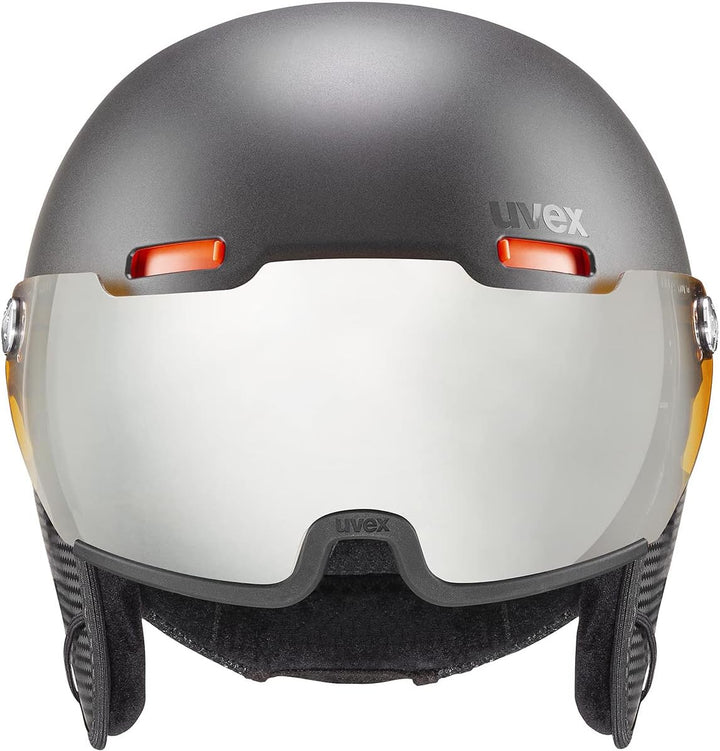 uvex hlmt 500 visor - Skihelm für Damen und Herren - mit Visier - individuelle Grössenanpassung - da