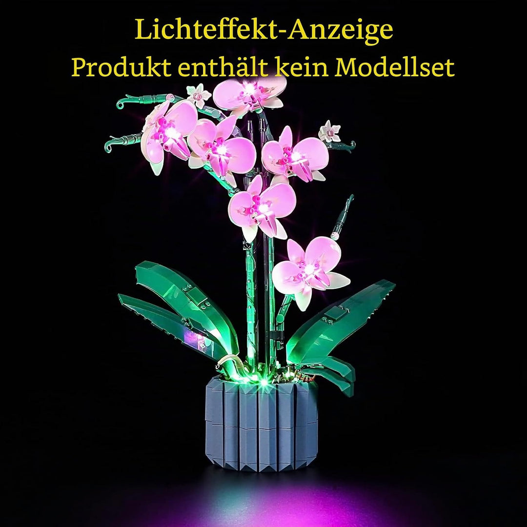 GEAMENT LED Licht-Set Kompatibel mit Lego Orchidee (Orchid) - Beleuchtungsset für Creator 10311 Baum