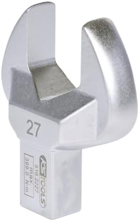 KS Tools Einsteck-Maulschlüssel 14x18mm 516.2227 27mm I Maulschlüssel mit Stiftsicherung I Verchromt