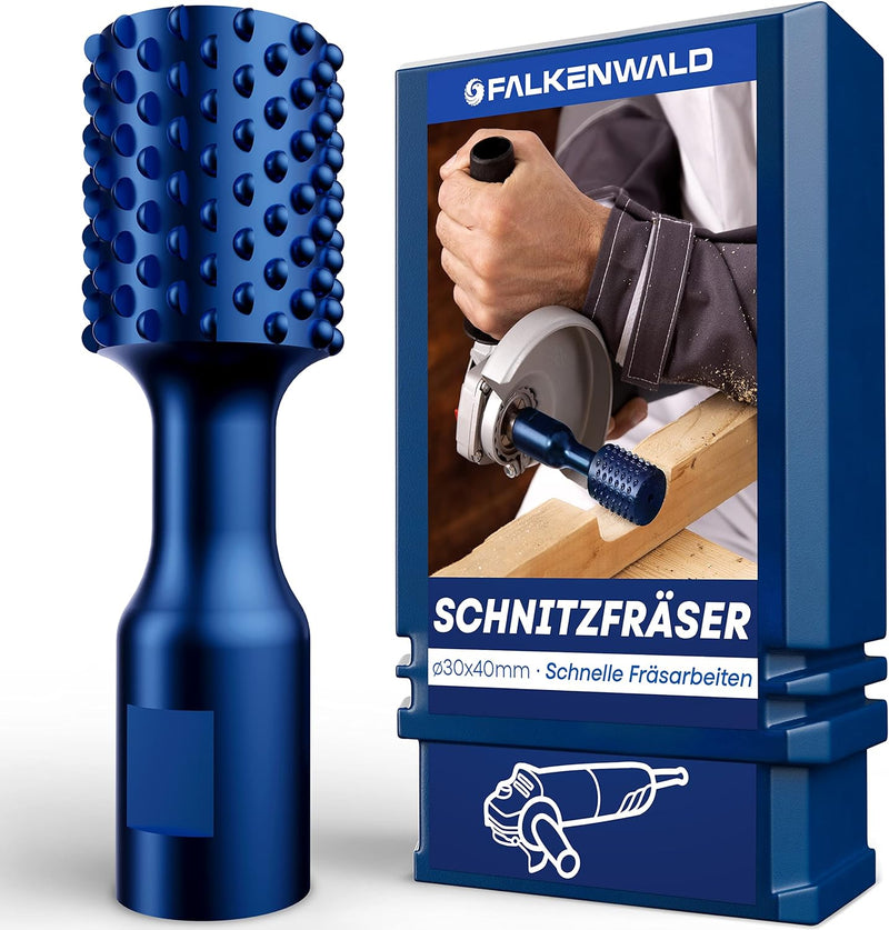 ALKENWALD® Zylinderfräser Holz Fein 25mm - Winkelschleifer Zubehör für Holzbearbeitung - Frässcheibe