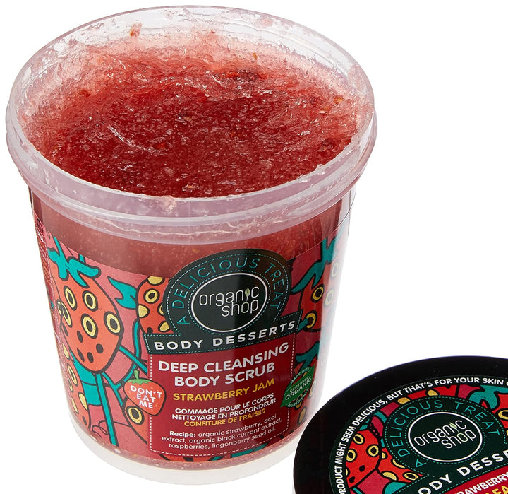 Organic Shop Body Desserts Deep Cleansing Body Scrub Strawberry Jam 450ml Cocos,Erdbeere 450 ml (1er