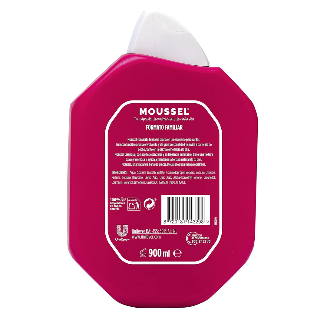 Moussel Classique Original Duschgel, Familienformat, 900 ml, 8 Stück Klassisch 900.00 ml (8er Pack),