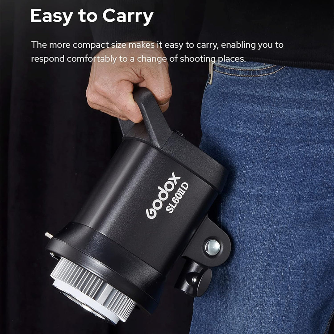 Godox SL60IID 6500K White LED Video Light 8 FX Effects, Silent Mode, 0%~100% Brightness Adjustment f