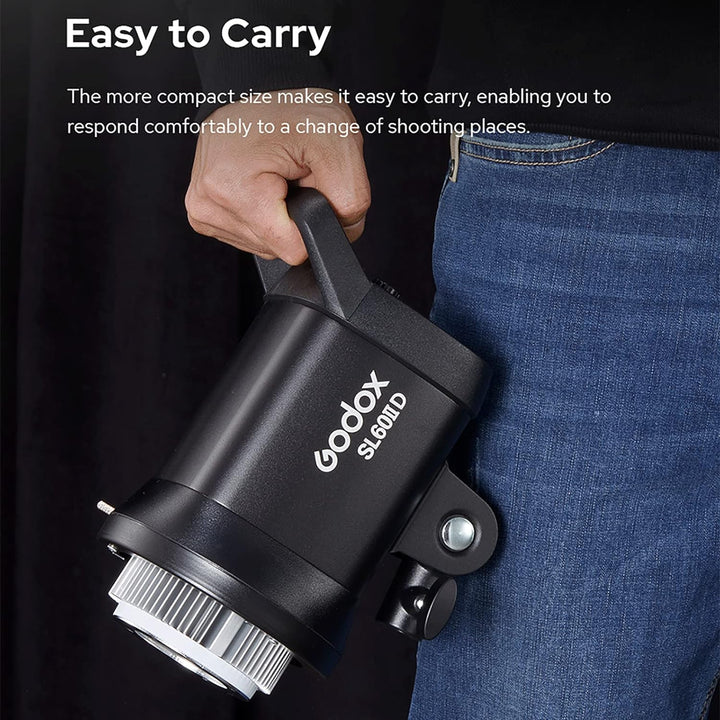 Godox SL60IID 6500K White LED Video Light 8 FX Effects, Silent Mode, 0%~100% Brightness Adjustment f
