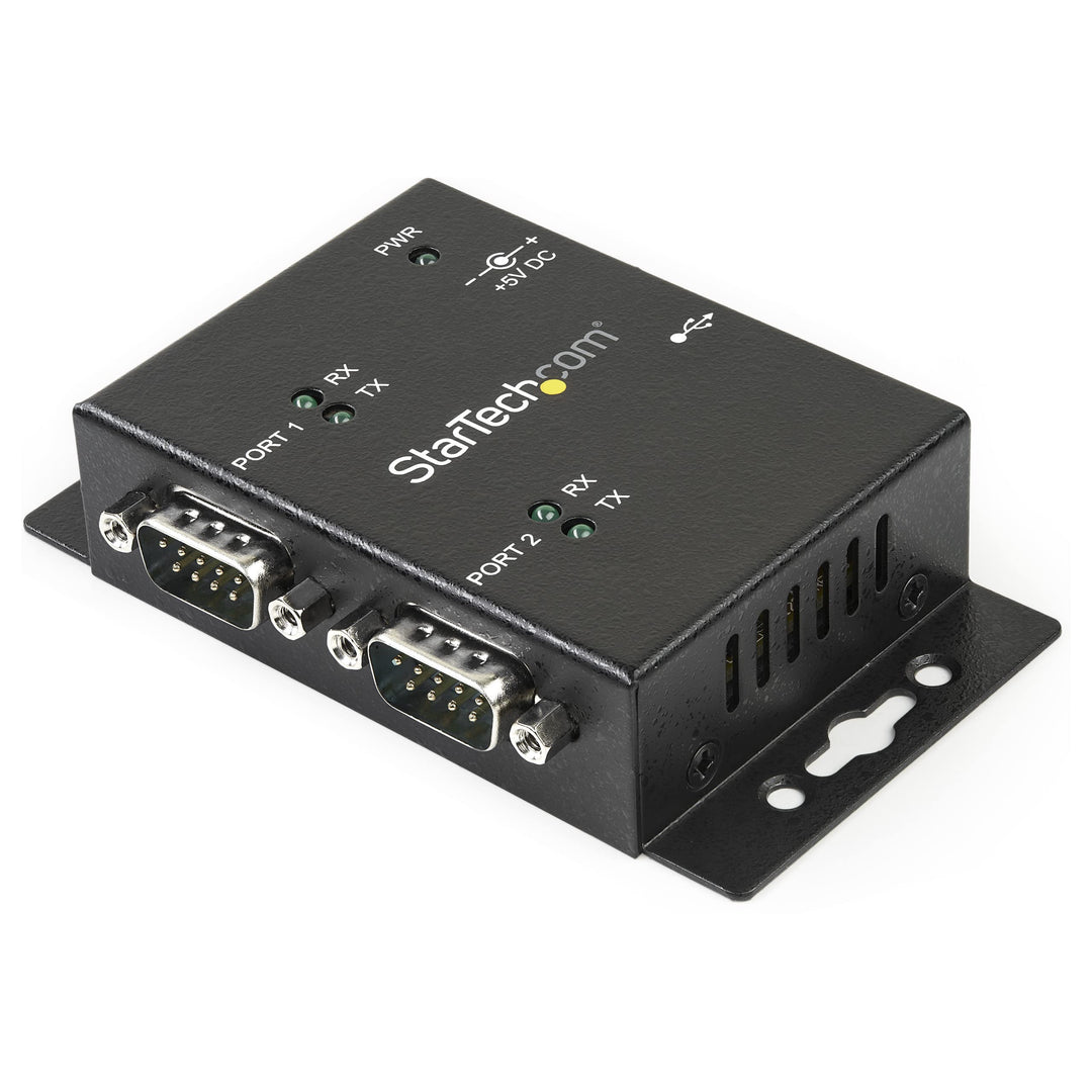 StarTech.com 2 Port USB auf Seriell RS232 Adapter - USB / DB9 Hub 2x DB9 Stecker 1x USB-B Buchse - W