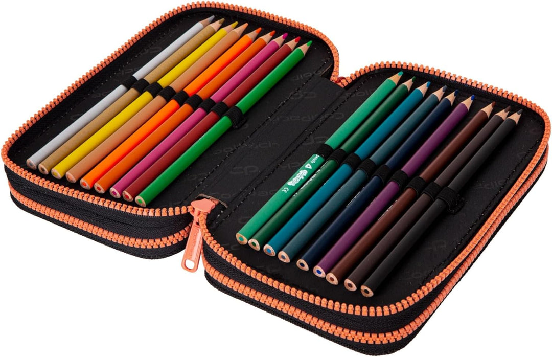 Goldkids CoolPack XXL Chocolove Federtasche Federmappe 3-Fach Schulstiftetui, dreifaches Federmäppch