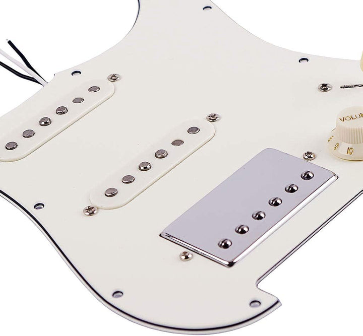 Ogdni SSS SSH03 Schlagbrett-Schlagbrett, vorverdrahtet, mit Alnico-V-Tonabnehmer-Kit für Strat ST E-