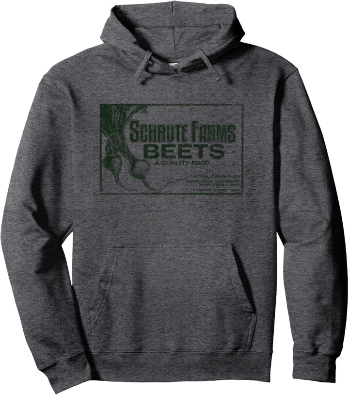 The Office Schrute Farmen Rüben-Kisten-Label Pullover Hoodie