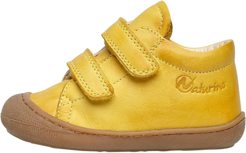 NATURINO Cocoon VL-Lauflernschuhe aus Leder 17 EU Gelb, 17 EU Gelb