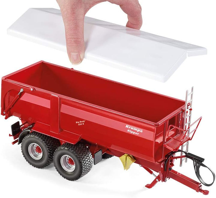 WIKING 077335 Krampe Big Body 650 S Hinter- /Seitenkipper, Modell, 1:32, Metall/Kunststoff, Ab 14 Ja