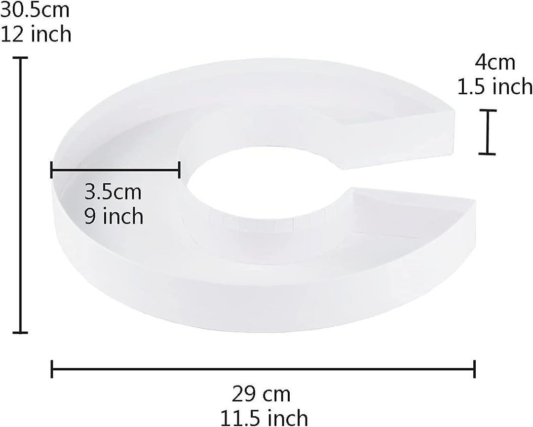 WENPACK Pappmaché, dekorativ, Erdbeeren, befüllbar, mit transparentem Deckel, 30,5 cm, Weiss Weiss C