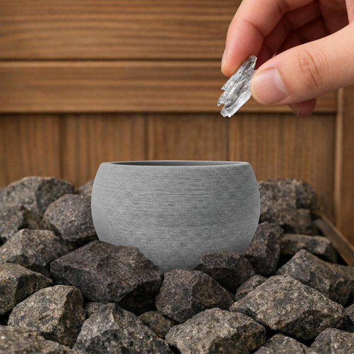 Sauna Aromaschale aus sauna zubehör, 10,5 x 6 cm, Aromatherapie-Schale als Accessoire für Saunaräume