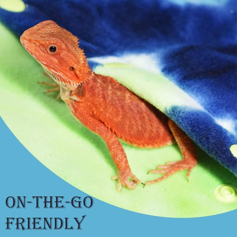 Tragetasche für Kleintiere, kleine Tiertasche für Bartagamen, Eidechsen und Reptilien, mit verstellb