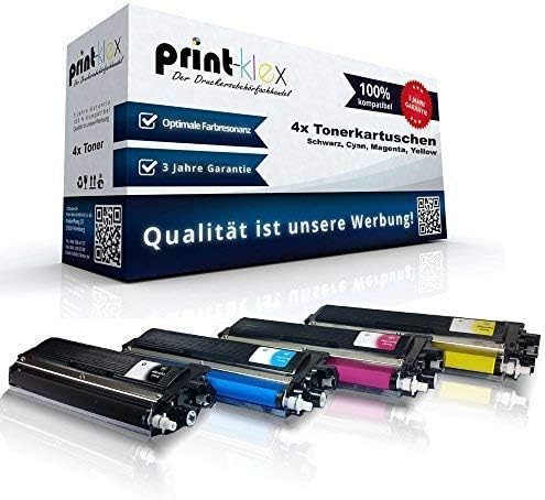 4X Print-Klex Tonerkartuschen kompatibel für Brother DCP9015CDW DCP9020CDW HL3140CW HL3150CDN HL3150