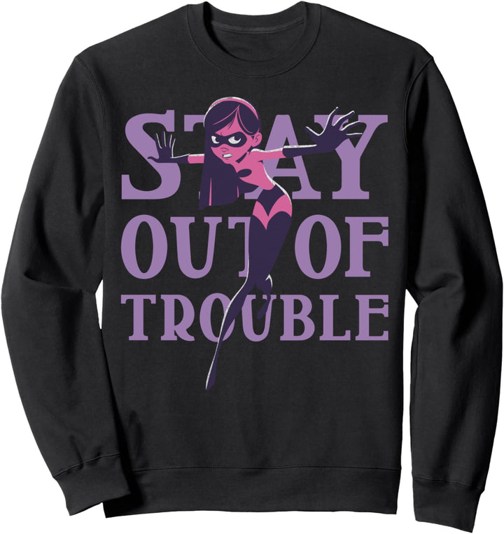 Disney Pixar Incredibles Violet Trouble Text Poster Sweatshirt