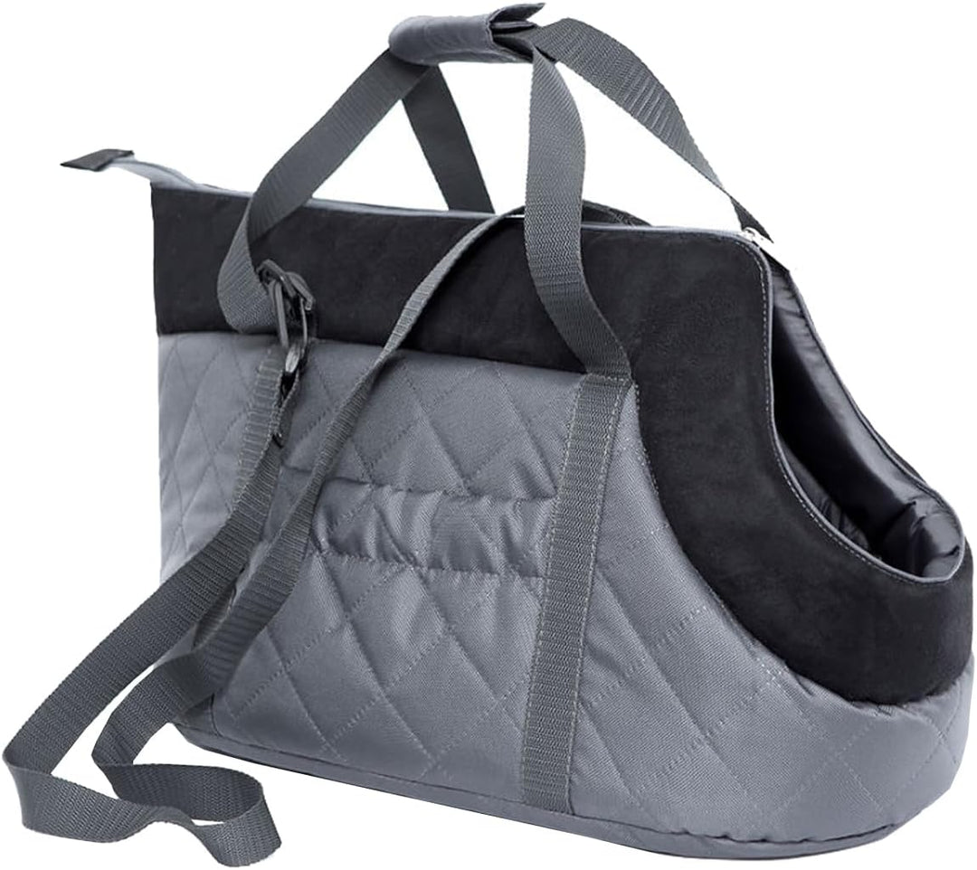 Hobbydog TORGZC6 Tragetasche für Hunde und Katzen, 27 x 25 x 43 cm, grau mit Pfoten