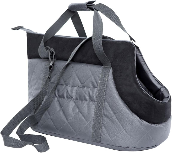 Hobbydog TORGZC6 Tragetasche für Hunde und Katzen, 27 x 25 x 43 cm, grau mit Pfoten