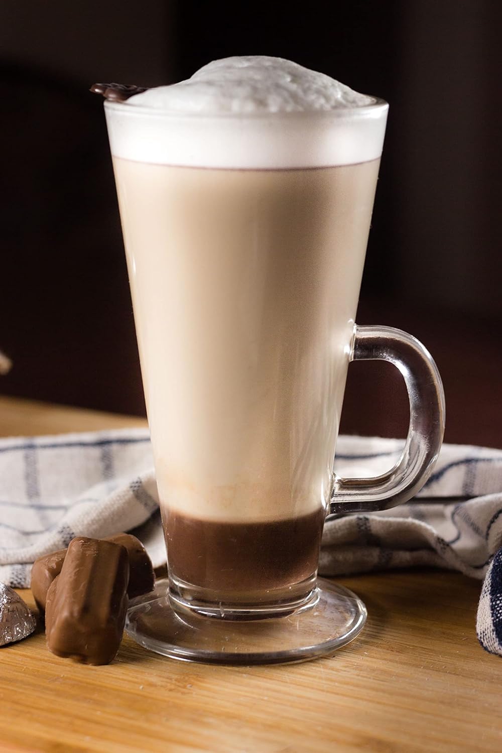Glasmark Krosno Gläser 6er Set 0,25 Liter Mit Löffel Kaffeegläser Teegläser Kaffee Tee Glas Latte Ma