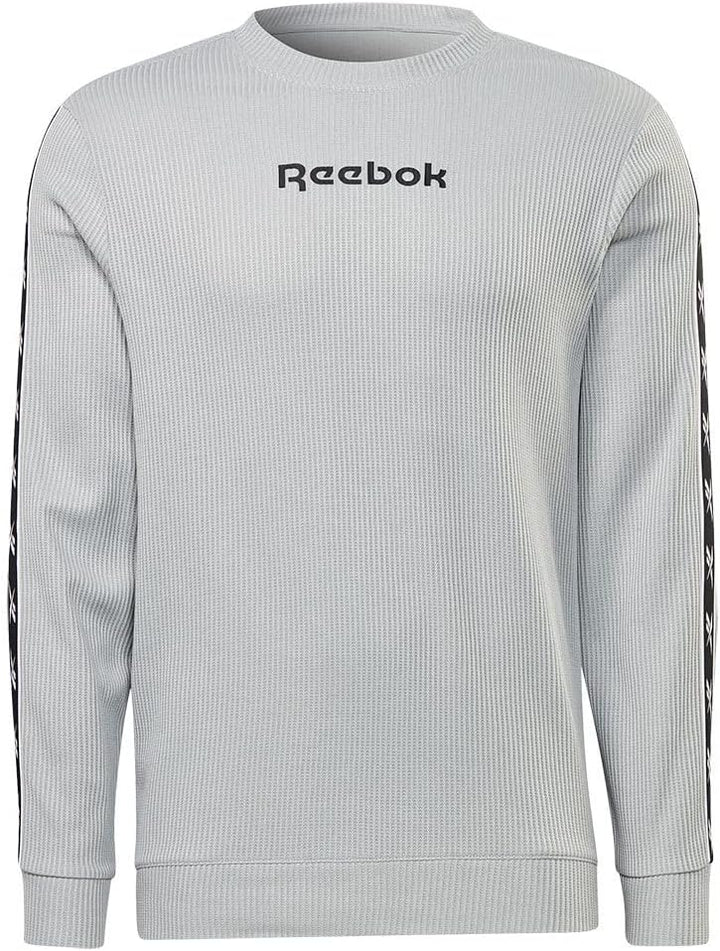 Reebok Herren Vector Tape Crew Sweatshirt L Pure Grey 3, L Pure Grey 3
