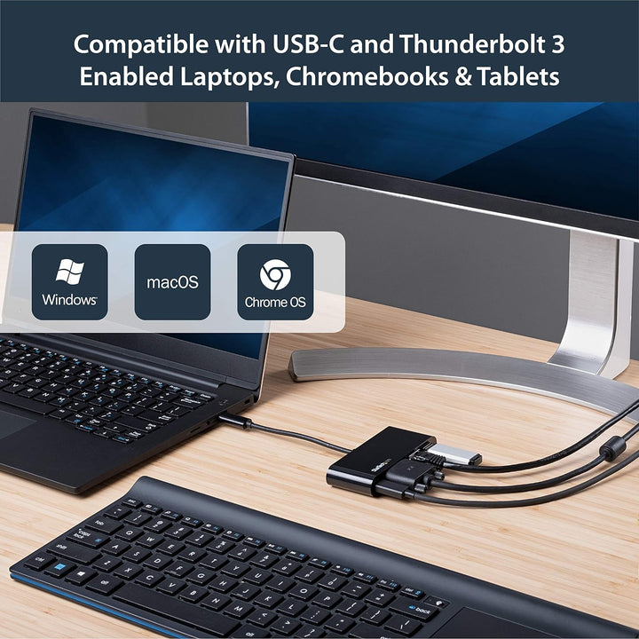 StarTech.com USB-C VGA Multiport Adapter - Power Delivery (60W) - USB 3.0 - Gigabit Ethernet - USB C