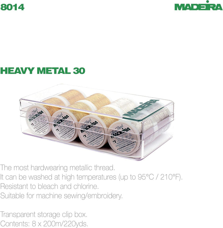 Madeira 8014 Stickbox "Heavy Metal" 8 Spulen à 100 m