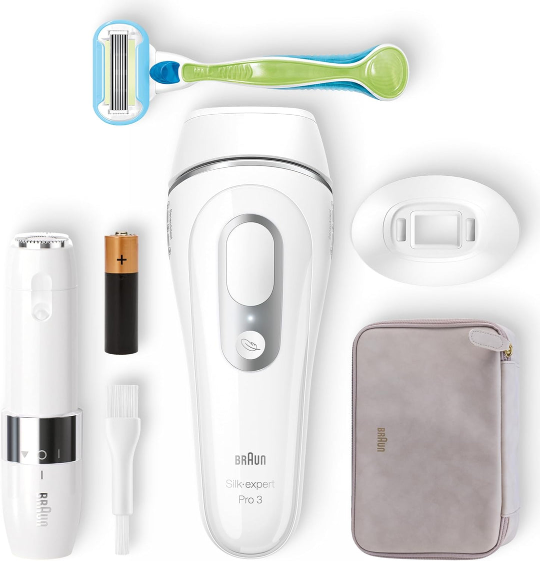 Braun IPL Silk Expert Pro 3 Haarentfernungsgerät Damen/Herren, sichtbare Haarentfernung, Gesichtshaa
