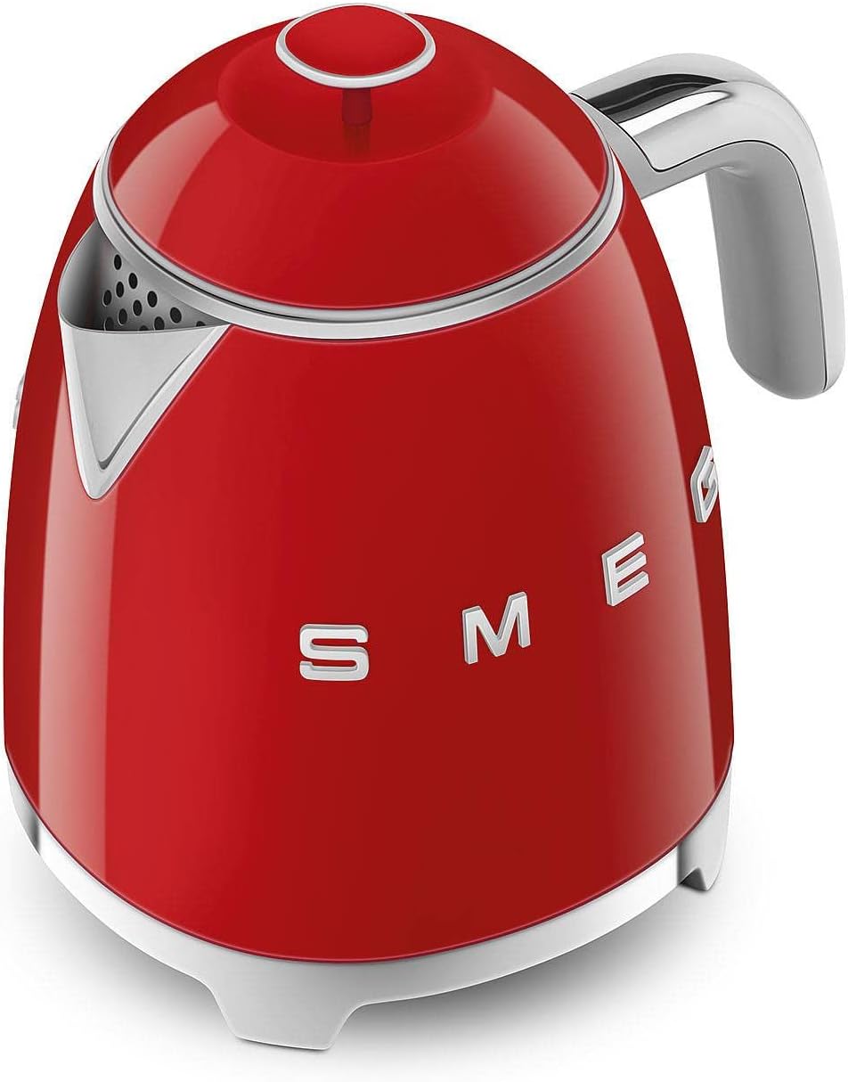 Smeg KLF05RDEU Mini Wasserkocher Rot 0.8 Liter Rot, 0.8 Liter Rot