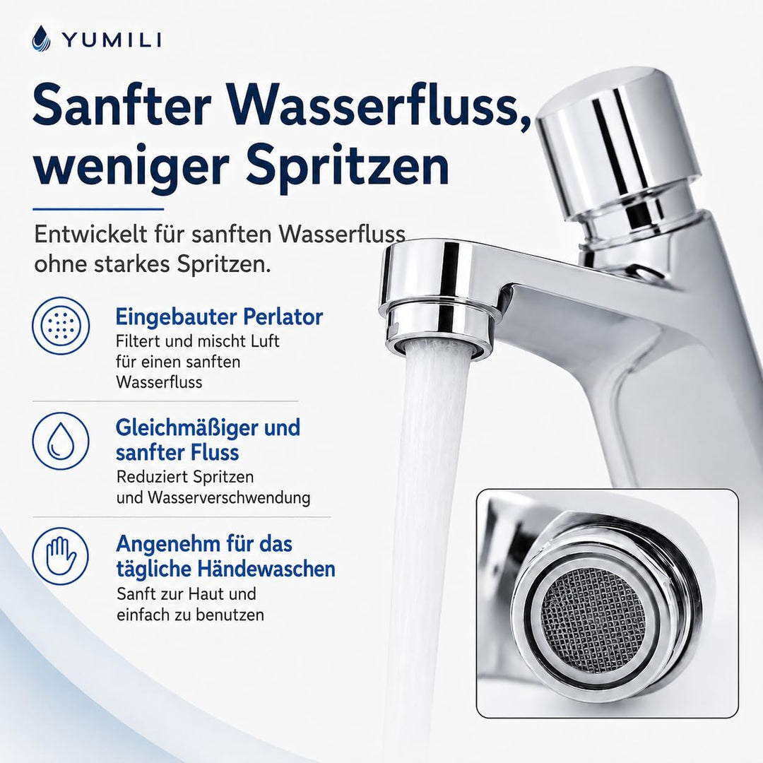 Zeit Verzögerung Wasserhahn-Öffentliches Ktchen-Badezimmer Verchromt Selbst Schliessender Wassers Pa